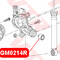 Сайлентблок поперечного рычага задней подвески GM0214R